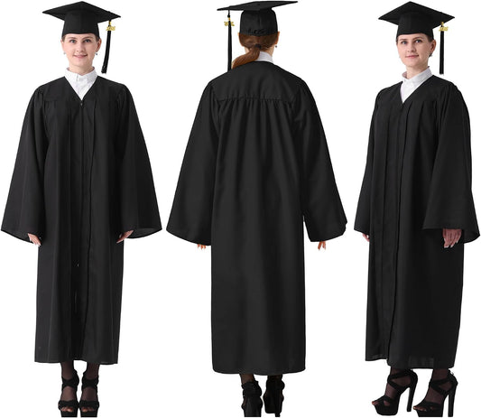 GraduatePro Matte Graduation Cap and Gown Class of 2026 Set Bulk with Tassel for High School & College 12 Colors