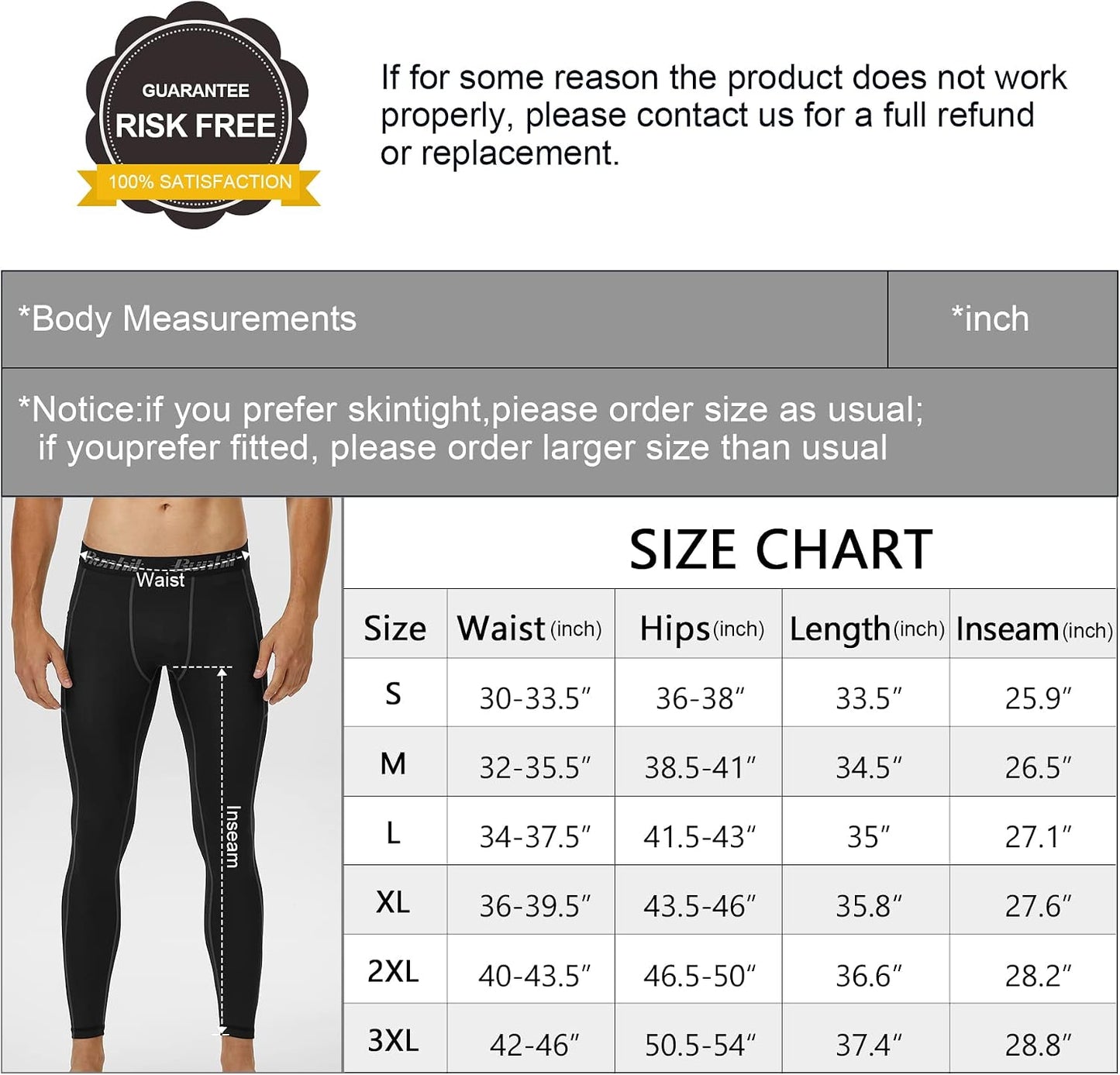 Runhit Compression Pants Men Running Tights Leggings Athletic Workout Gym Pants