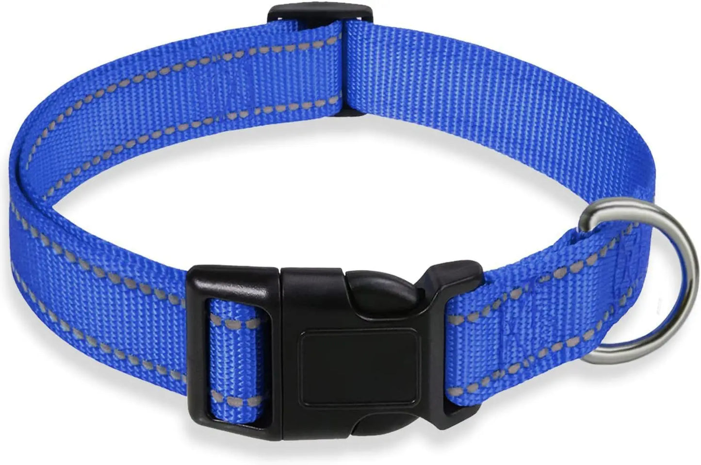 Reflective Pet Collar Adjustable Nylon Collar For Dogs Cats Anti Slip Anti Choke Pet Walking Collar Durable Pet Accessories