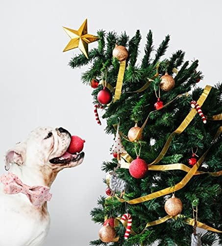 Unique style paws Dog Collar, Pet Collar Dog Bowtie Gift for Girl or Boy Dogs, Christmas Gingerbread Man Adjustable Dog Collar for X-Small Dogs
