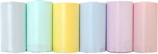 Downtown Pet Supply Dog Pet Waste Poop Bags with 2 Leash Clips and Dispensers (1000 Bags, Pastel Rainbow)
