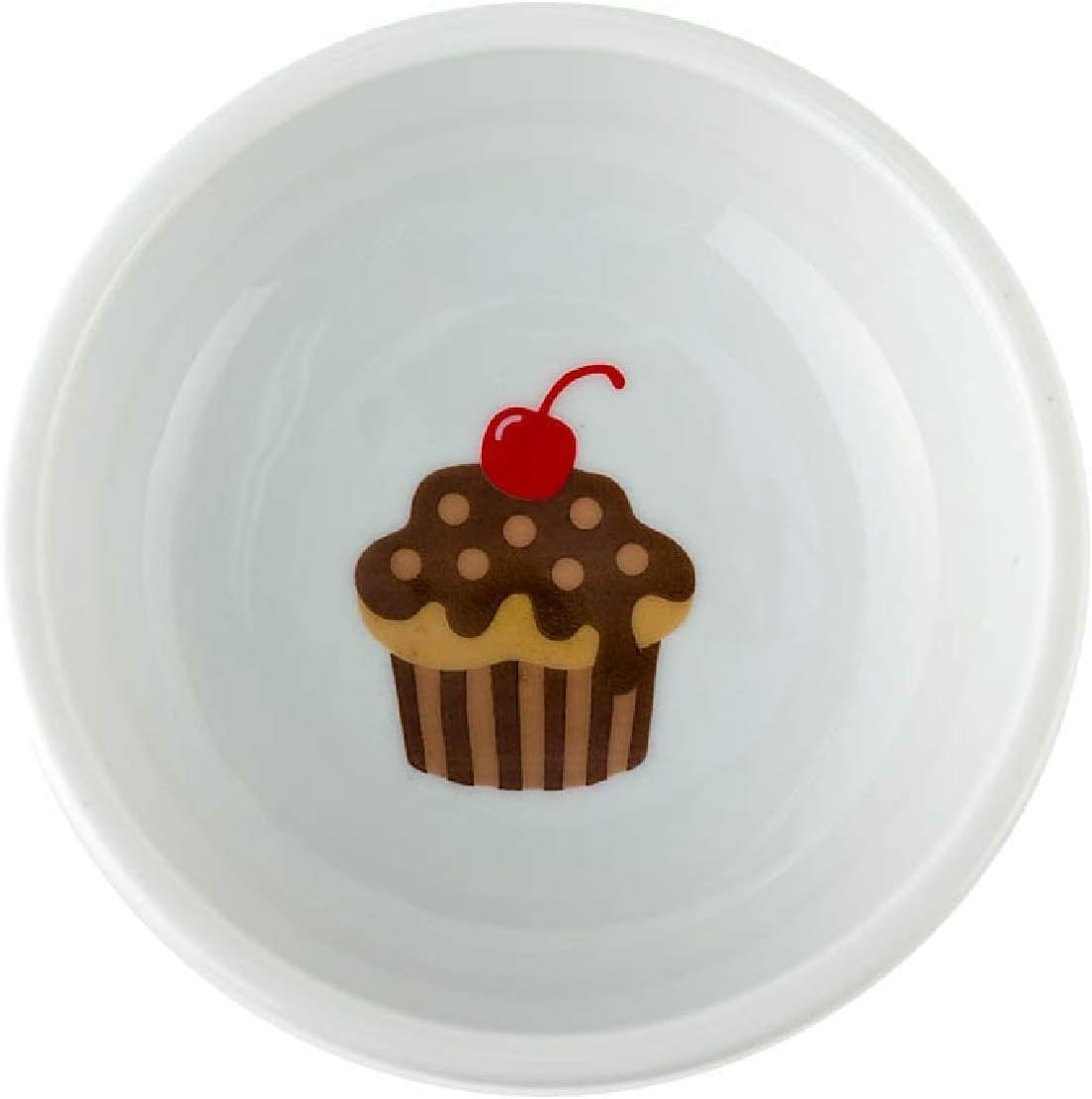 Necoichi Raised Stress Free Cat Food Bowl, Elevated, Backflow Prevention, Dishwasher and Microwave Safe (Cupcake, Regular)