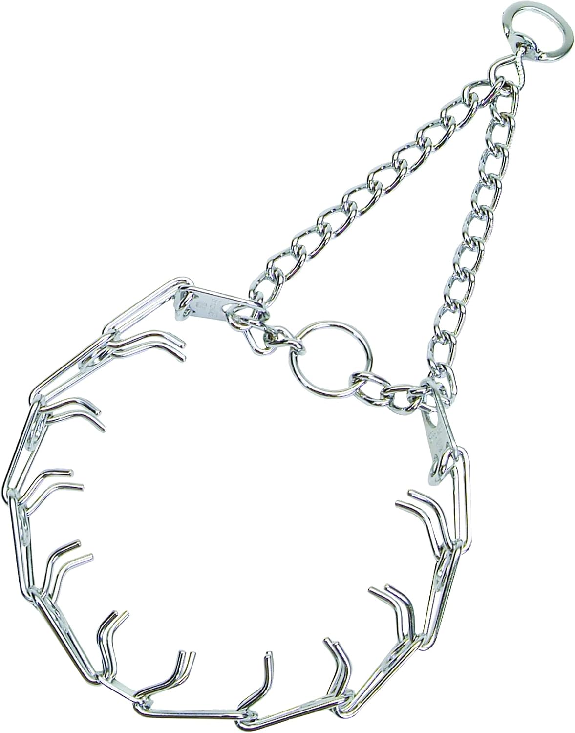 Herm Sprenger Chrome Plated Prong Dog Training Collar Ultra-Plus Pet Pinch Collar with Swivel No-Pull Collar for Dogs Made in Germany
