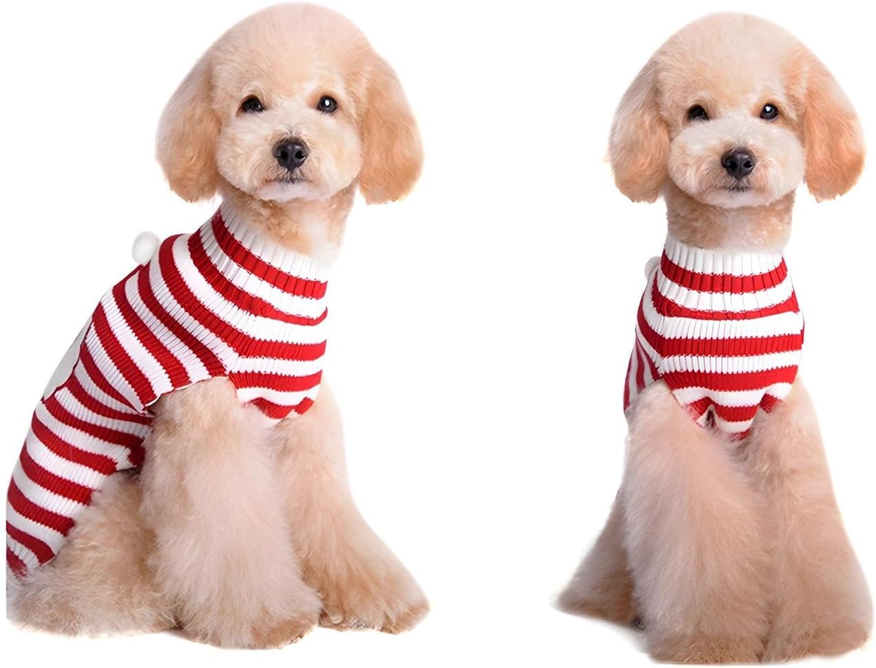 NACOCO Santa Claus Pet Sweater Dog Sweaters Cold Weather Outfit for Small to Medium Sized Dogs and Cats for Christmas Day (Santa Claus, X-Large)