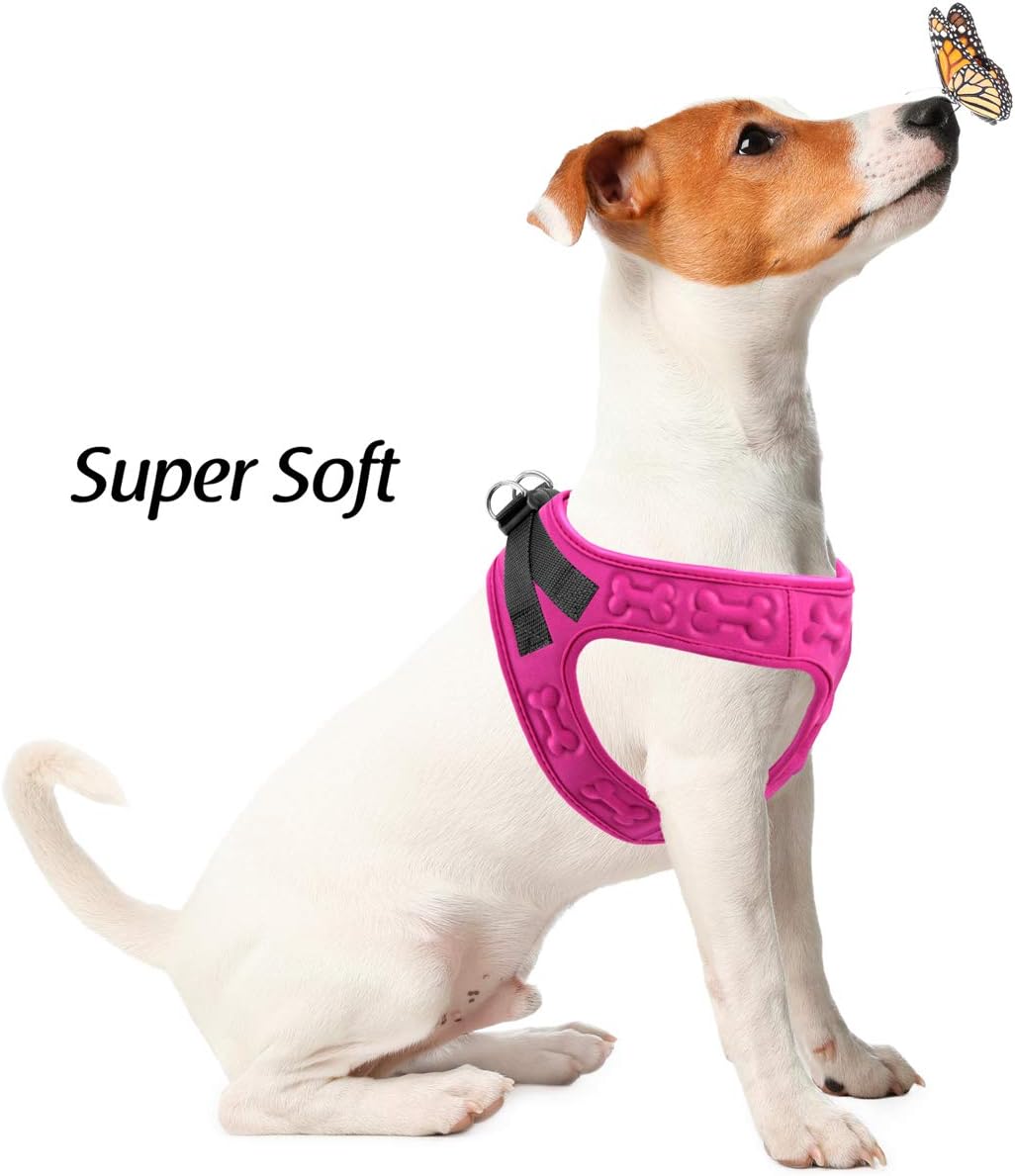 Comfort Fit Dog Harness Soft Padded No Pull Harness with Adjustable Buckles for Small Medium Large Dogs Step in Pet Vest with Easy Control Handle for Walking Jogging Running Training Dogs & Puppies