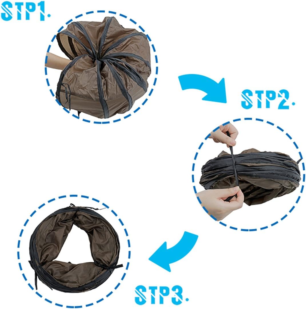 PAWZ Road Cat Toys Collapsible Tunnel for Rabbits, Kittens, Ferrets and Dogs