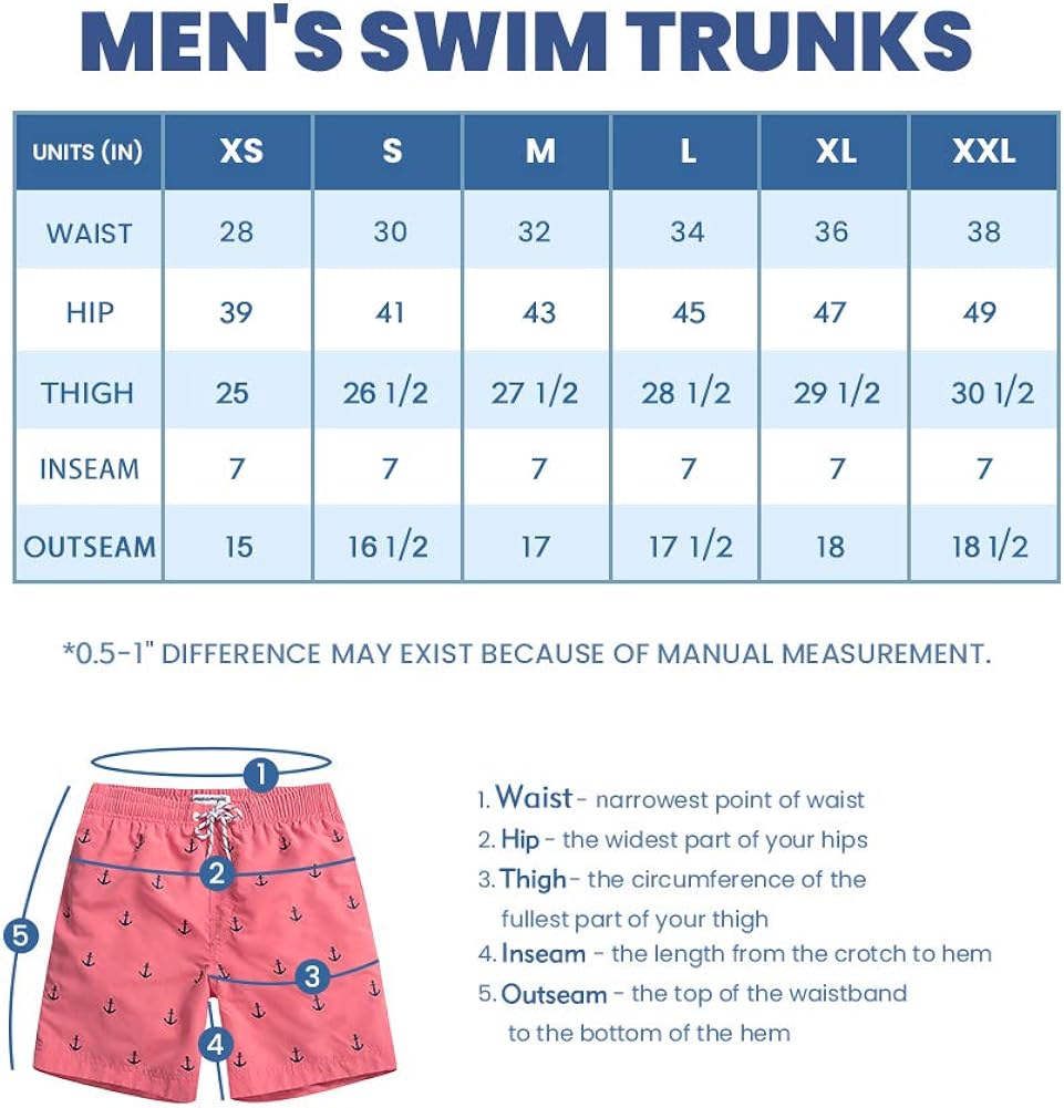 maamgic Mens Swim Trunks Quick Dry Swim Shorts with Mesh Lining Funny Swimwear Bathing Suits 7inch
