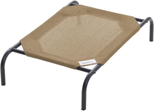 Coolaroo The Original Cooling Elevated Pet Bed, Small, Nutmeg