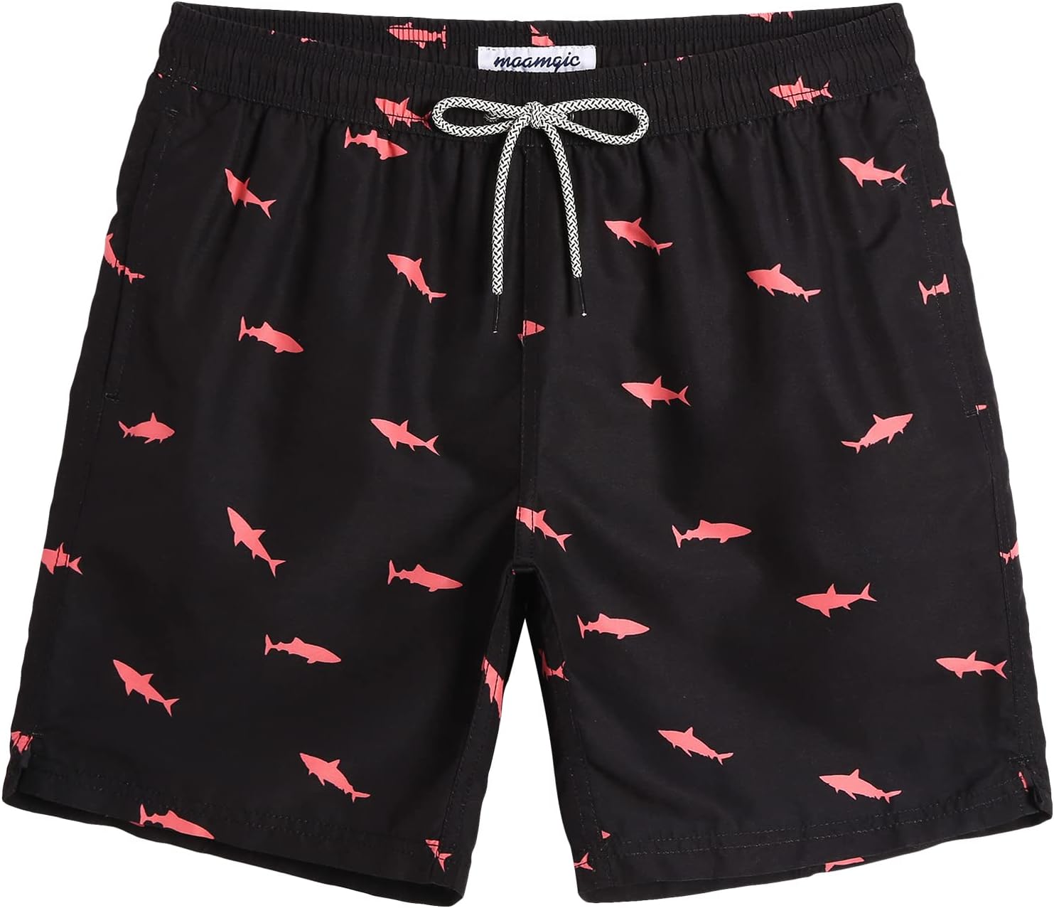 maamgic Mens Swim Trunks Quick Dry Swim Shorts with Mesh Lining Funny Swimwear Bathing Suits 7inch
