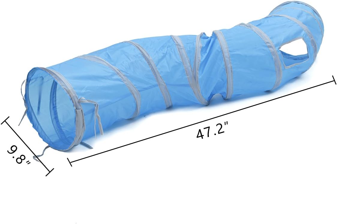 PAWZ Road Cat Toys Collapsible Tunnel for Rabbits, Kittens, Ferrets and Dogs