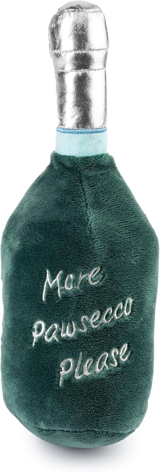 Haute Diggity Dog LaBarka Pawsecco, Plush Designer Dog Toys with Interactive Squeaker, Stimulating Pet Enrichment, Machine-Washable & Safe Materials for All Breeds, One Size