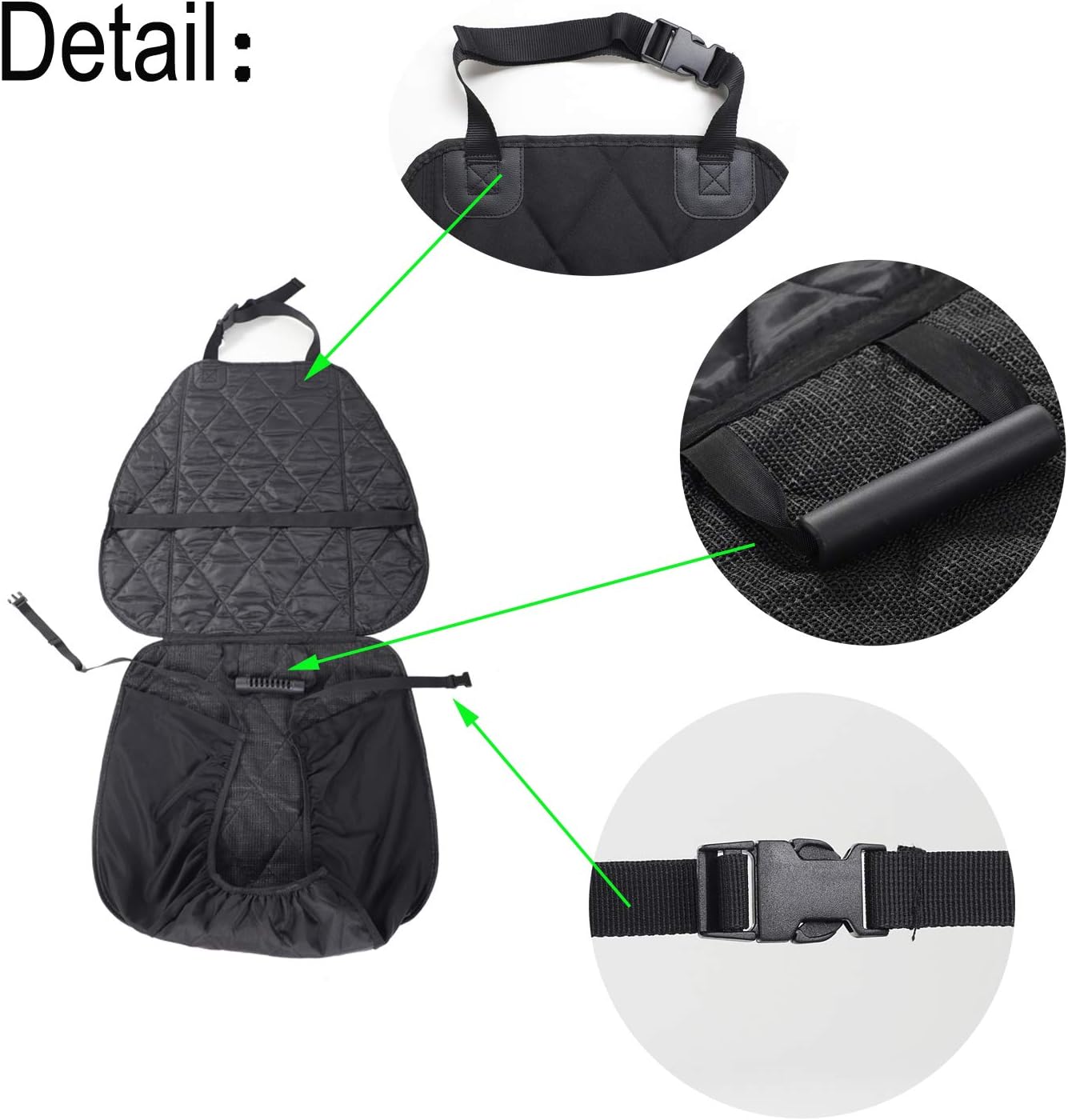 AsFrost Dog Seat Cover Cars Trucks SUVs, Thick 600D Waterproof Pet Car Seat Cover Dog, Heavy Duty & Wear-Resistant Durable Nonslip Backing with Side Flaps, Scratchproof Dog Front Seat Cover