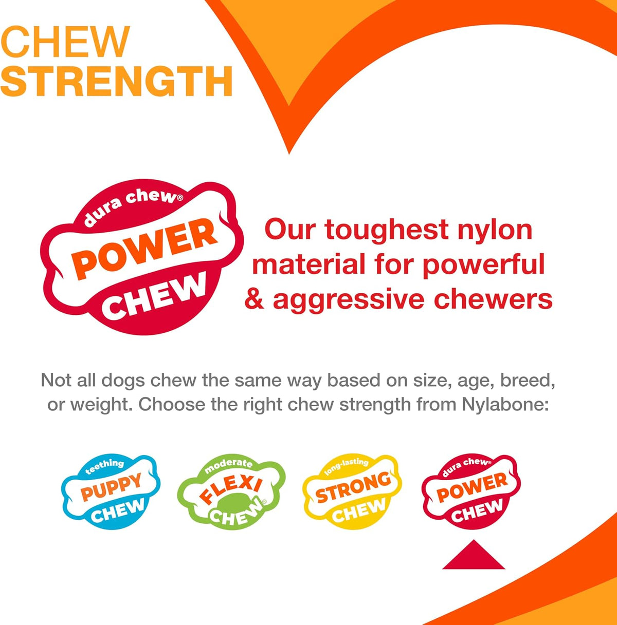 Nylabone Double Action Bone Power Chew Toy for Dogs, Dog Toys for Aggressive Chewers, Bacon Flavor, X-Large - 50+ lbs, 1 Count