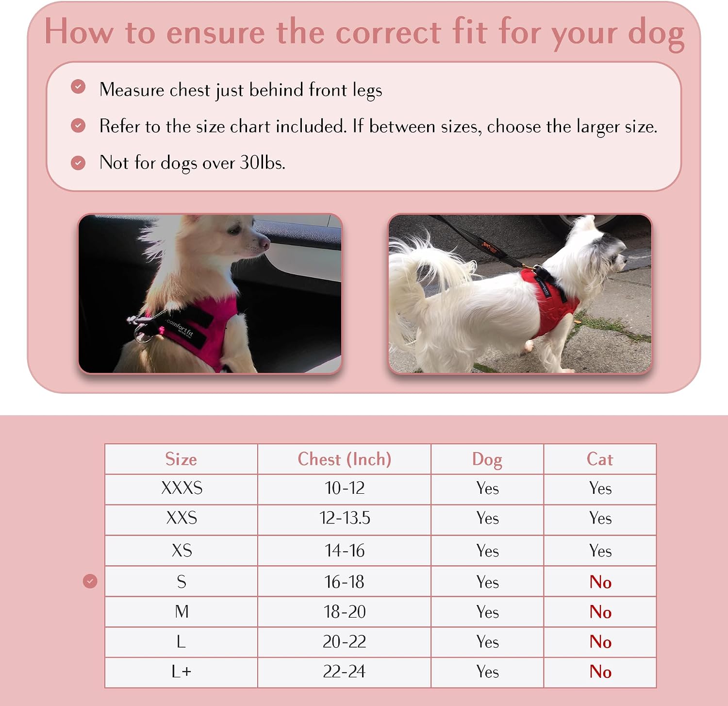 Comfort Fit Dog Harness Soft Padded No Pull Harness with Adjustable Buckles for Small Medium Large Dogs Step in Pet Vest with Easy Control Handle for Walking Jogging Running Training Dogs & Puppies