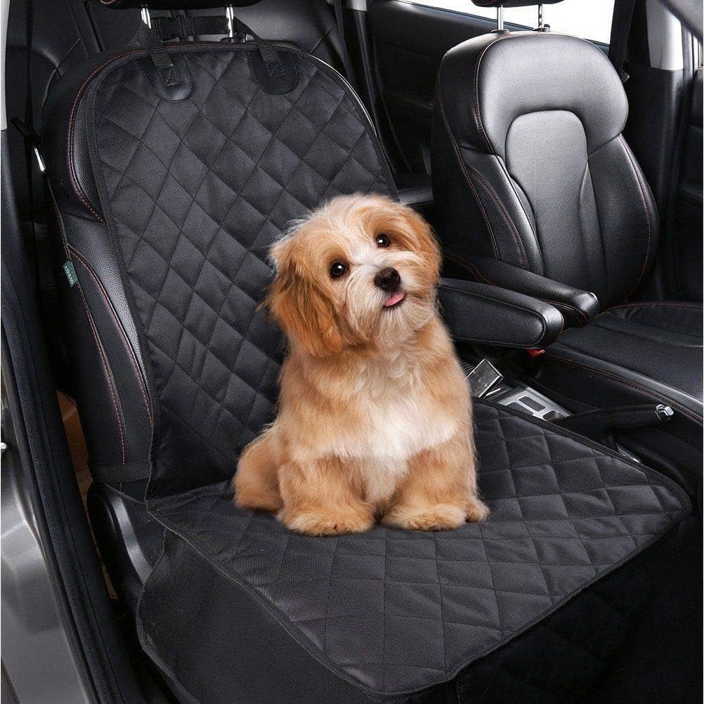 AsFrost Dog Seat Cover Cars Trucks SUVs, Thick 600D Waterproof Pet Car Seat Cover Dog, Heavy Duty & Wear-Resistant Durable Nonslip Backing with Side Flaps, Scratchproof Dog Front Seat Cover
