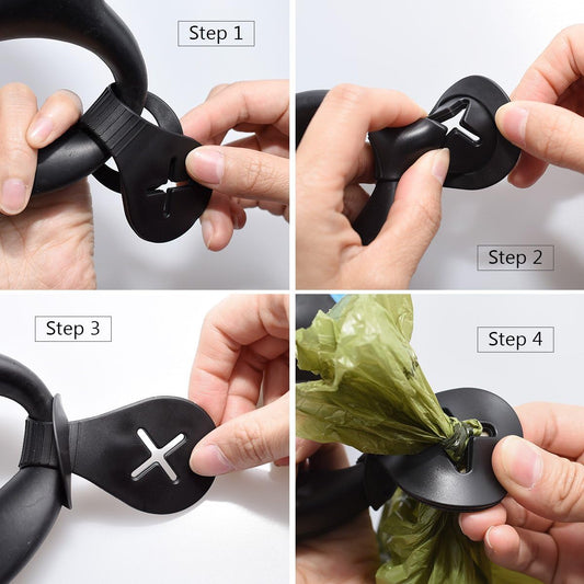 Okydoky Dog Poop Bag Holder Leash Waste Carrier Holder Bicycle