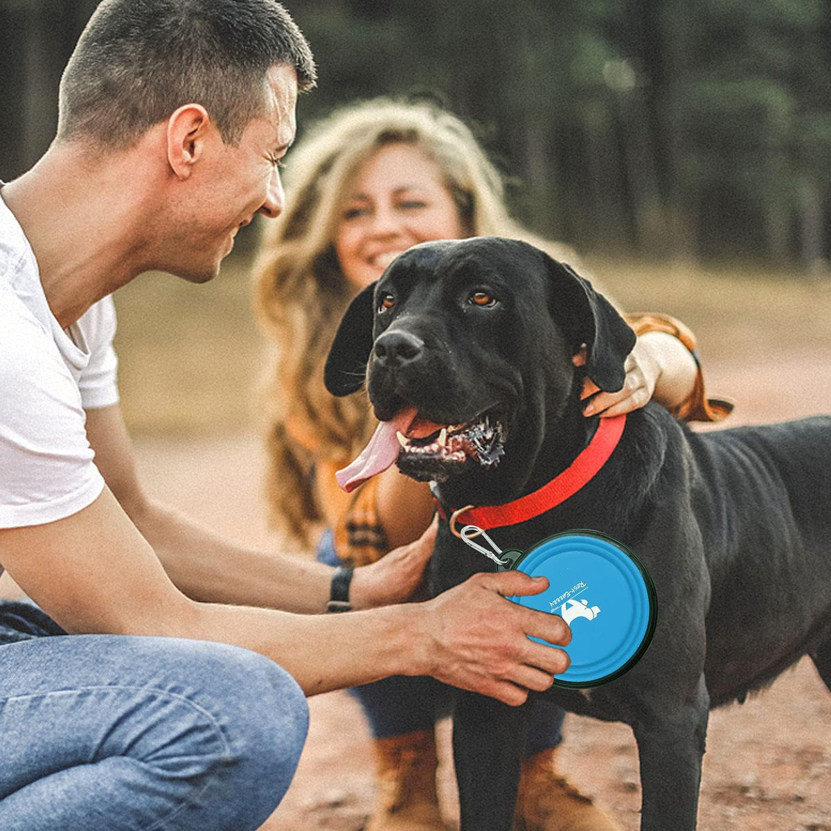 Expandable Dog Bowls for Travel, 2-Pack Dog Portable Water Bowl for Dogs Cats Pet Foldable Feeding Watering Dish for Traveling Camping Walking with 2 Carabiners, BPA Free