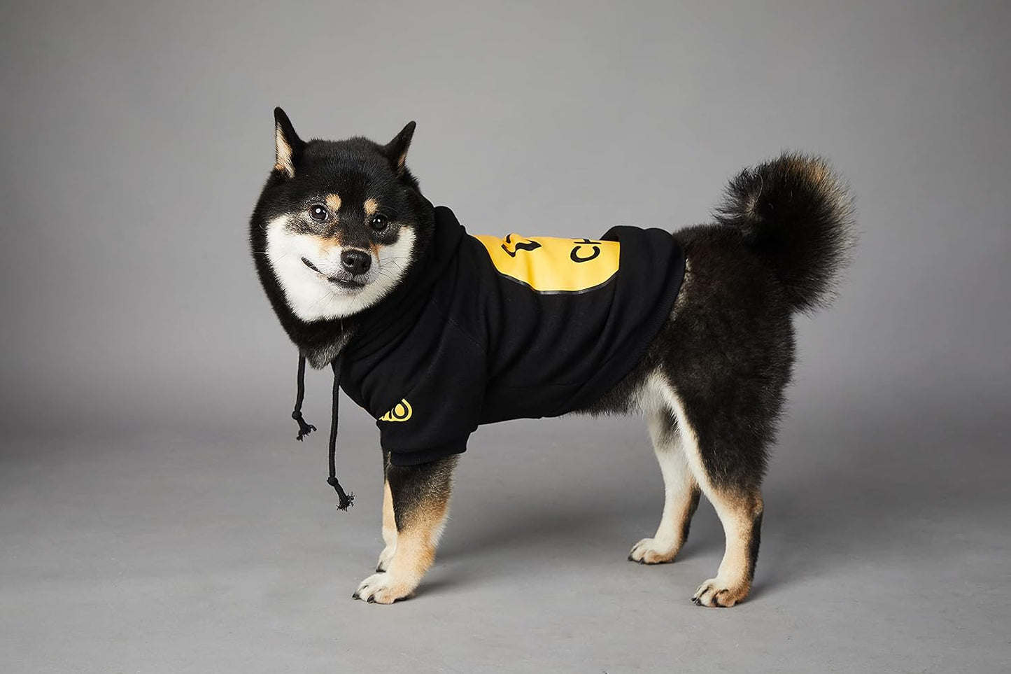 ChoChoCho Smiley Dog Hoodie Stylish Dog Clothes Smiley Face Sweater Cotton Sweatshirt Fashion Outfit for Dogs Cats Puppy Small Medium Large (2XL, Black)