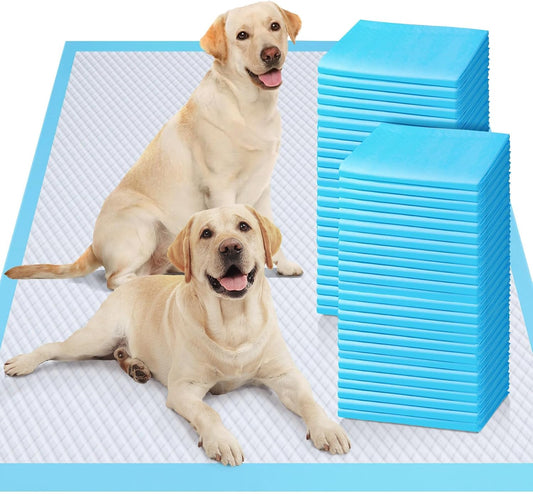 Gimars XL 6-Layer Ultra Absorbent 1200ml 48-Hour Leak-Proof Dog Pee Pads, Quick Dry Extra Large Puppy Pads for Puppy Training, Senior & Incontinent Dogs, Cats, Overnight Use, 30"x36", 50 Count