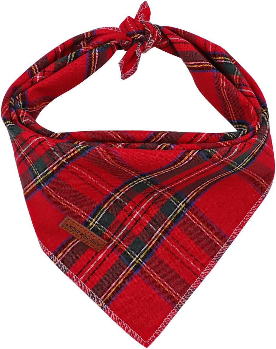 Unique Style Paws Dog Bandanas 1PC Washable Cotton Triangle Dog Scarfs for Small Medium Large Dogs and Cats