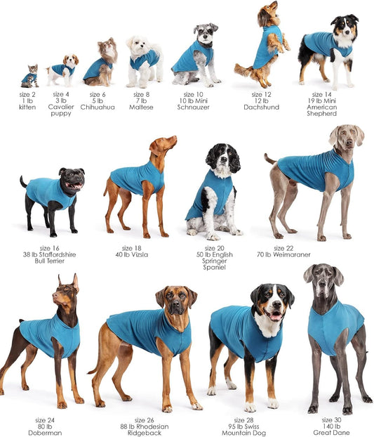 Goldpaw Stretch Fleece Dog Sweater - with Spandex for 4-Way Stretch - Soft, Comfortable Dog Coat - Machine Washable - Made in the USA - Black - Size 12