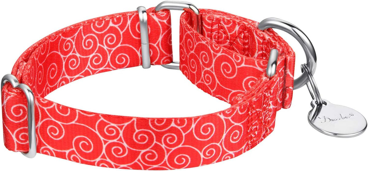 Dazzber Martingale Collar Dog Collar No Pull Pet Collar Heavy Duty Dog Martingale Collars Silky Soft with Unique Pattern for Medium and Large Dogs