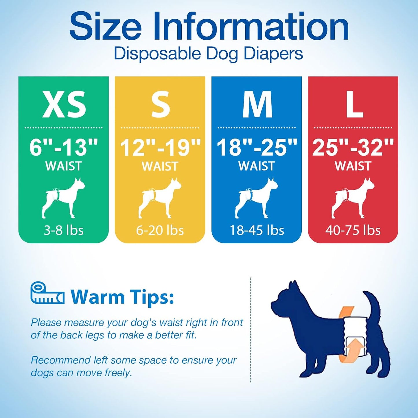 Pet Soft Disposable Male Wrap Dog Diaper,12Pcs,XS