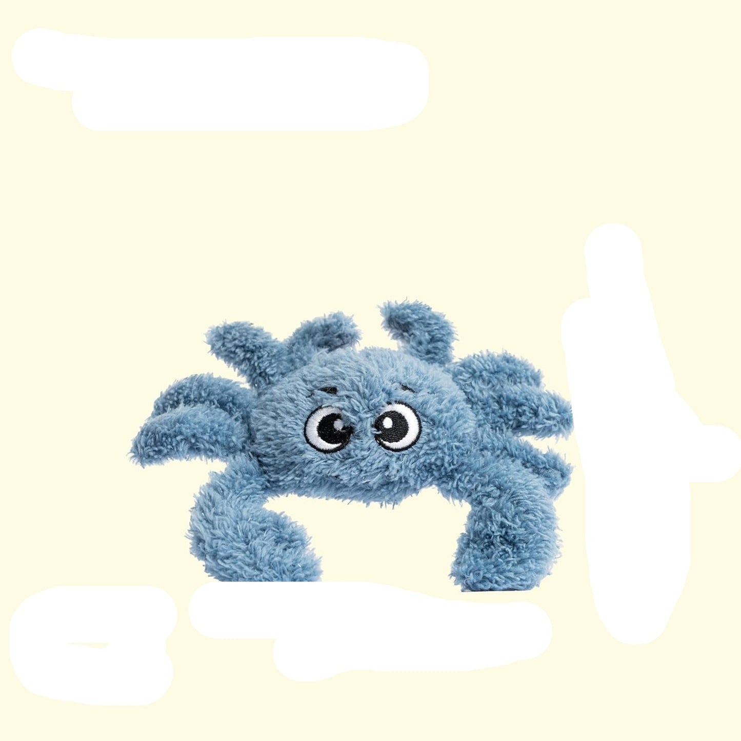 Interactive Catnip Cat Plush Toy, Ocean Theme, 5'', for All Breed Size Cats (Crab)
