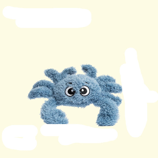 Interactive Catnip Cat Plush Toy, Ocean Theme, 5'', for All Breed Size Cats (Crab)