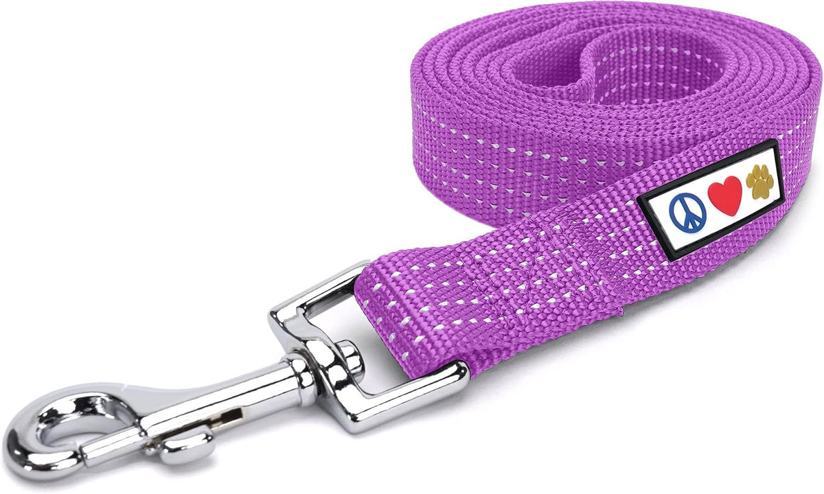 Pawtitas Orchid Dog Leash 6 ft XS/S Reflective Durable Lightweight Dog Lead for Small Dogs and Puppies