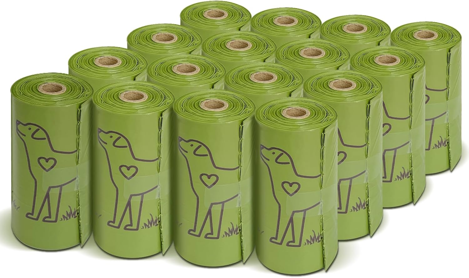 240 Count Lavender Scented 13” x 9” Dog Poop Bags Rolls, Leakproof Strong & Sturdy Waste Bags for Doggie Cat Pet