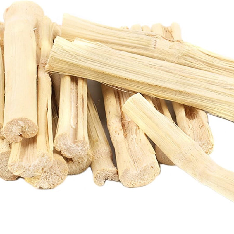 BWOGUE 300g Pet Snacks Sweet Bamboo Chew Toy for Squirrel Rabbits Guinea Pigs Chinchilla Hamster (About 10-14 Sticks)