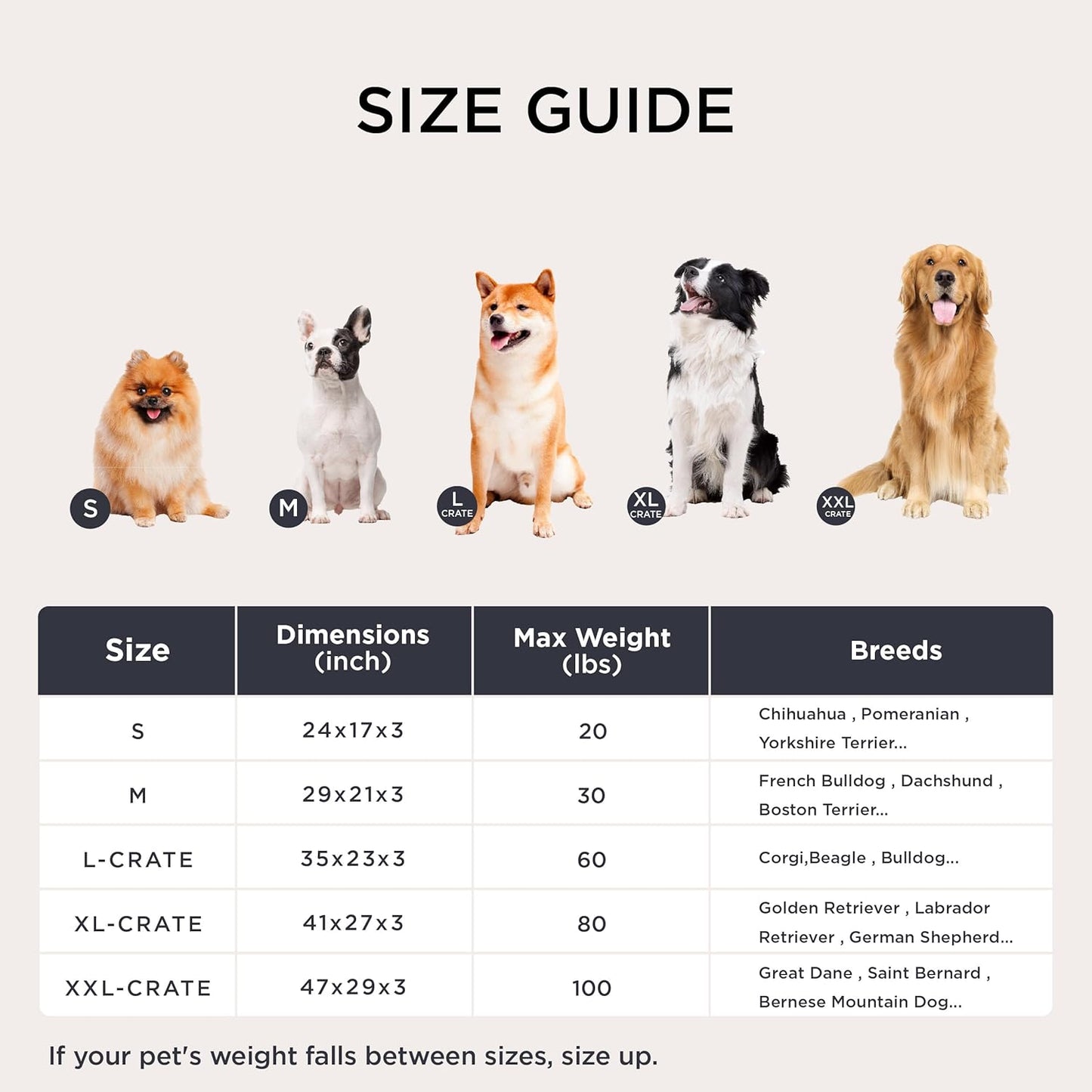 Washable XXL Dog Bed for Crate, Giant Comfort Fluffy Plush Pet Pillow Bed Kennel Pad with Non-Slip Bottom, Machine Washable Pet Sleeping Mat for Jumbo, Gray