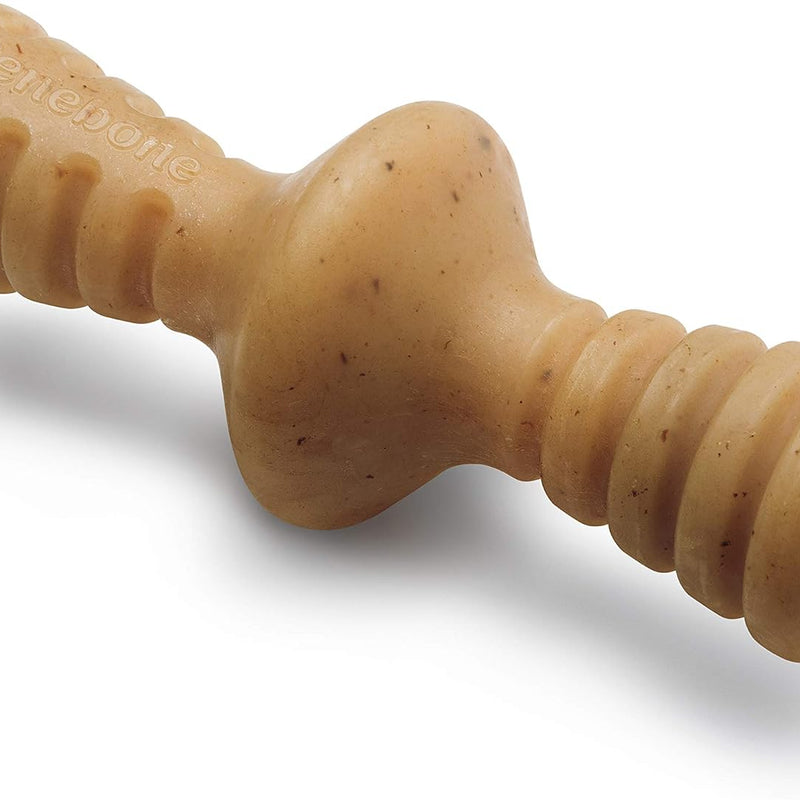 Benebone Zaggler Rolling Dog Chew Toy for Aggressive Chewers, Real Chicken, Made in USA, Medium