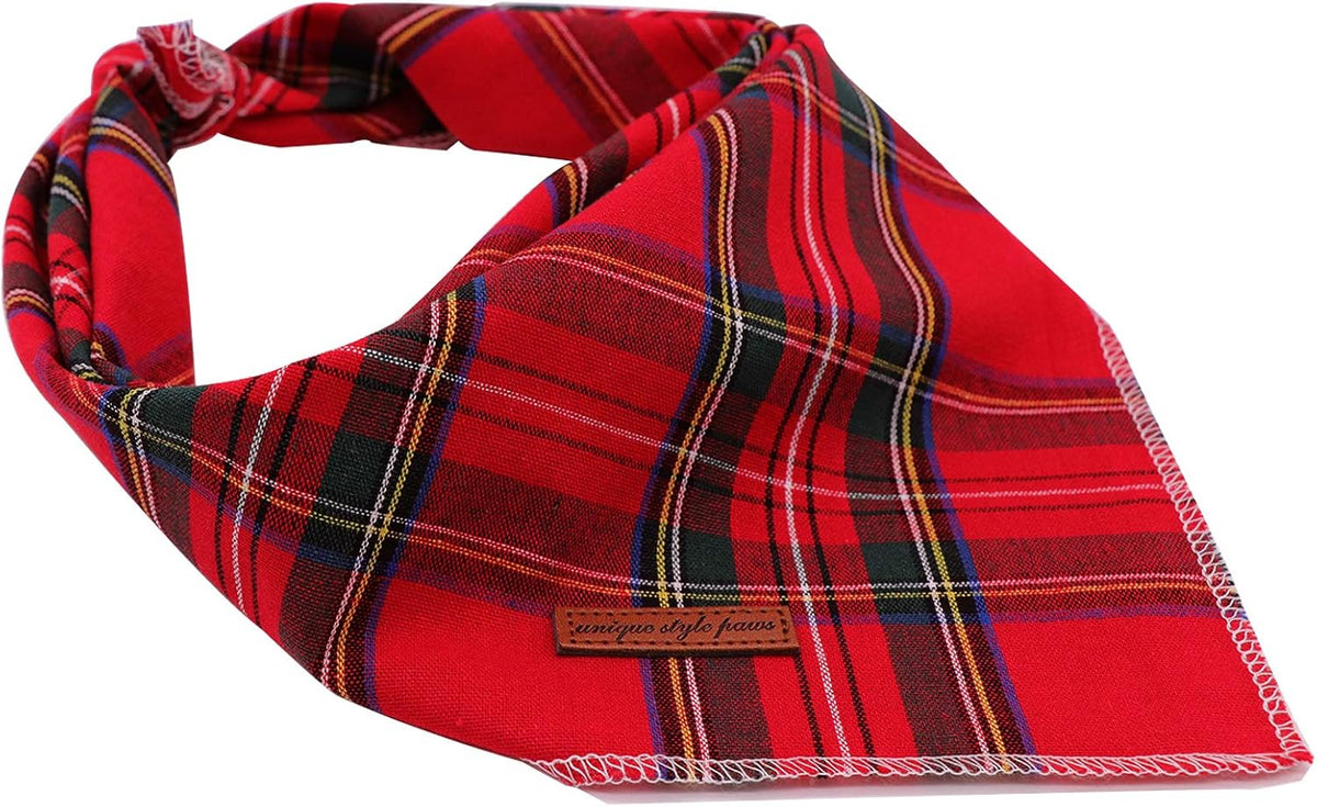 Unique Style Paws Dog Bandanas 1PC Washable Cotton Triangle Dog Scarfs for Small Medium Large Dogs and Cats