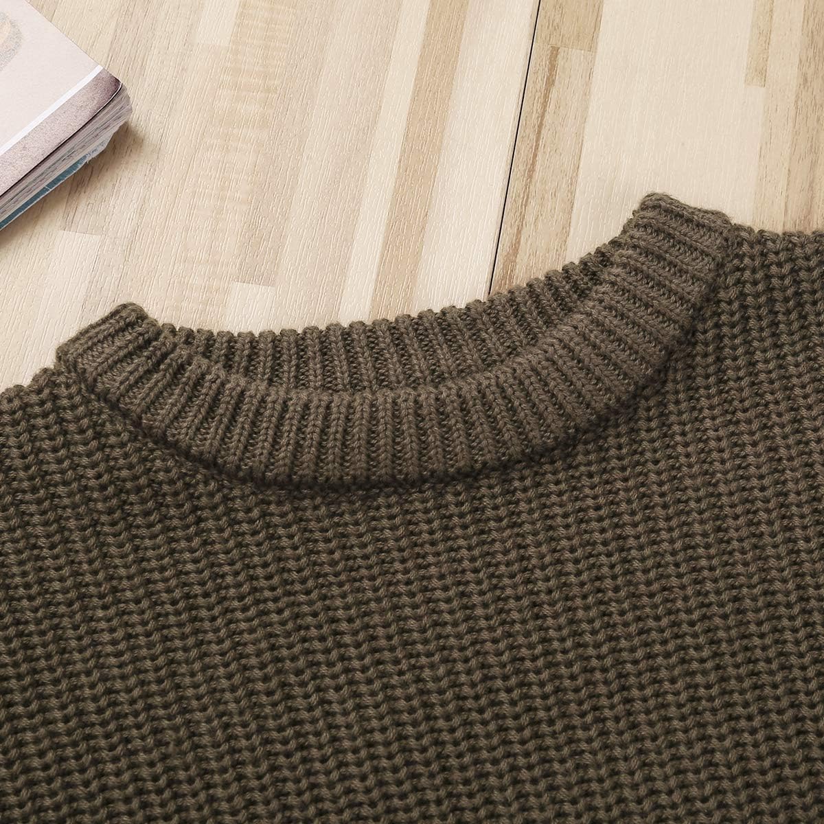 Afunbaby Baby Girl Boy Knit Sweater Blouse Pullover Sweatshirt Warm Crewneck Long Sleeve Tops for Infant Toddler