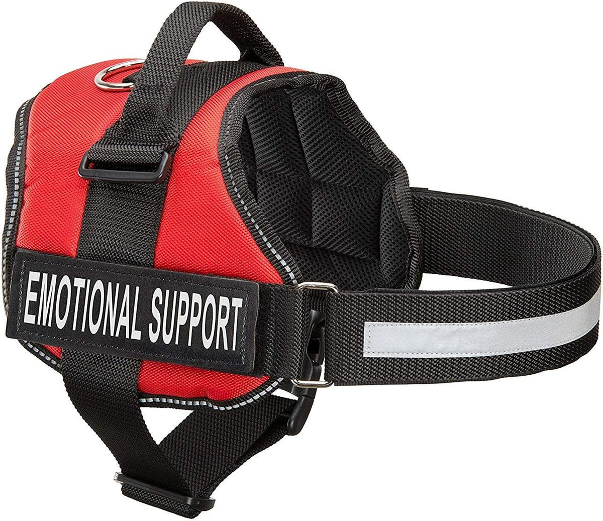 Emotional Support Dog Vest Harness With Reflective Straps, Interchangeable Patches, & Top Mount Handle - ESA Dog Vest in 8 Adjustable Sizes - Heavy Duty Emotional Support Dog Harness for Working Dogs
