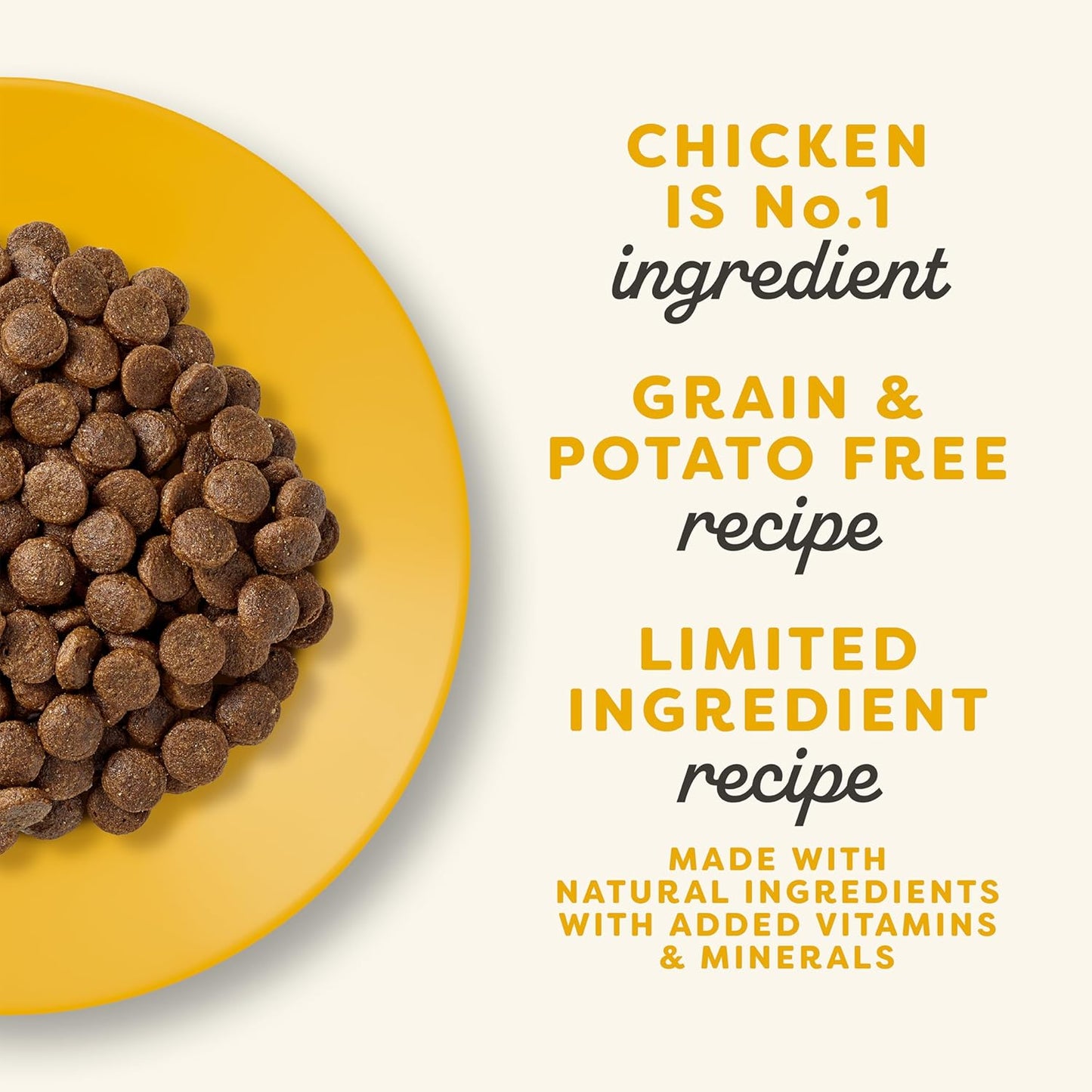 Complete Dry Cat Food, Grain-Free, Limited Ingredient with Added Vitamins & Minerals, Protein, Supports Digestion, Chicken (11 Pound Bag)