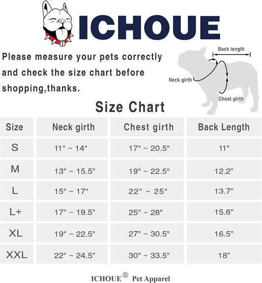 iChoue Pet Clothes Dog Hoodie Hooded Full-Zip Sweatshirt
