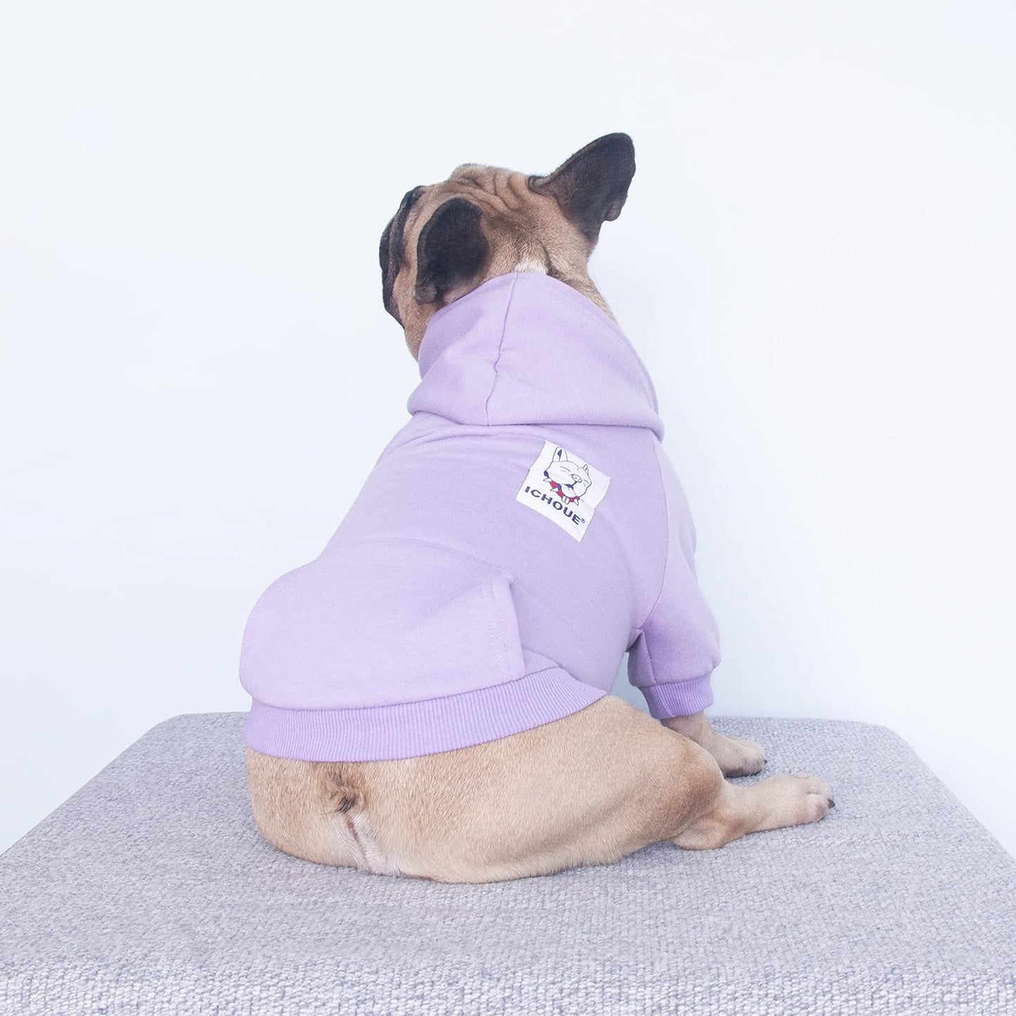 iChoue Pet Clothes Dog Hoodie Hooded Full-Zip Sweatshirt