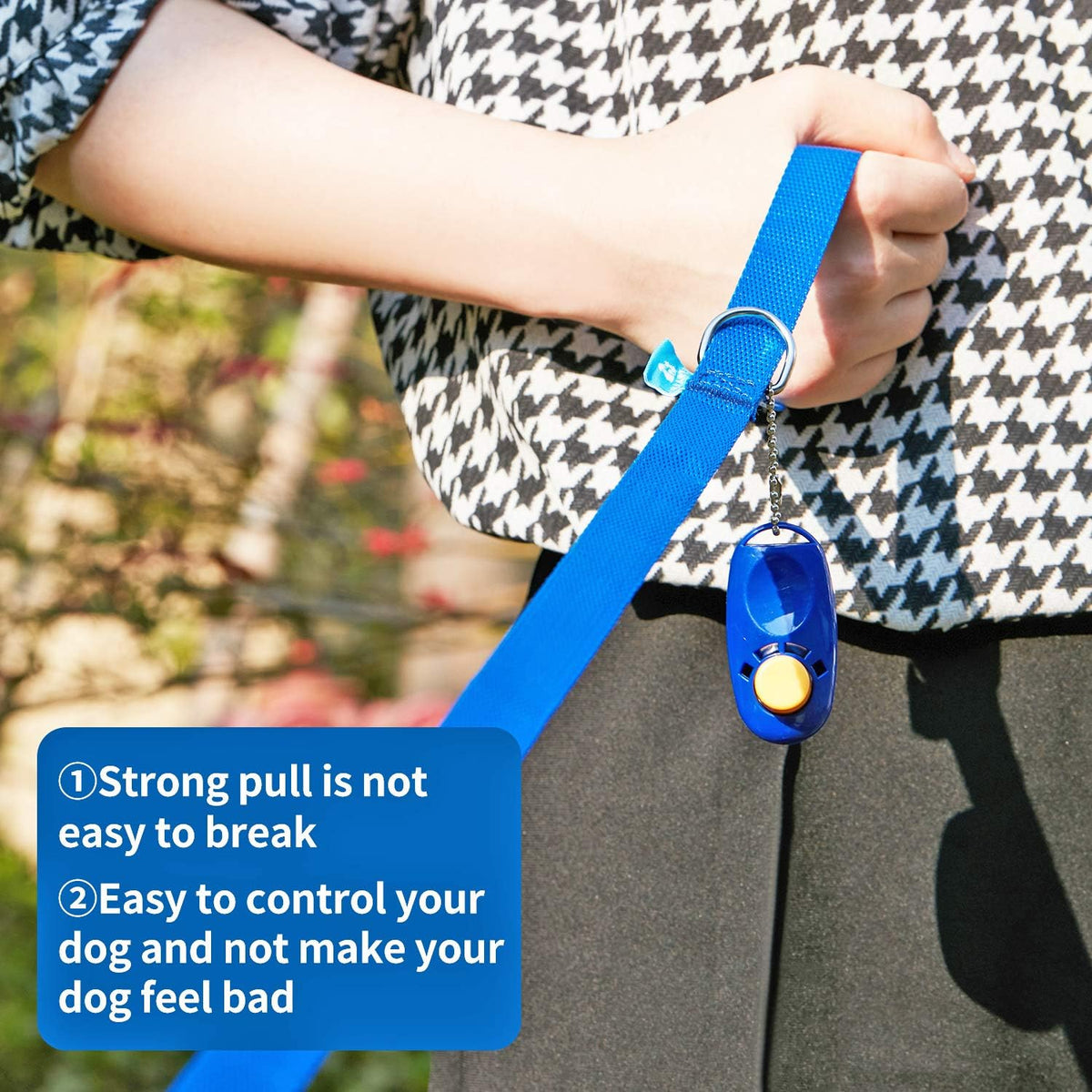 BAAPET 15/20/30/50/100 ft Long Dog Training Leash with Clickers for Small, Medium and Large Dogs or Cats (50 Feet, Black)