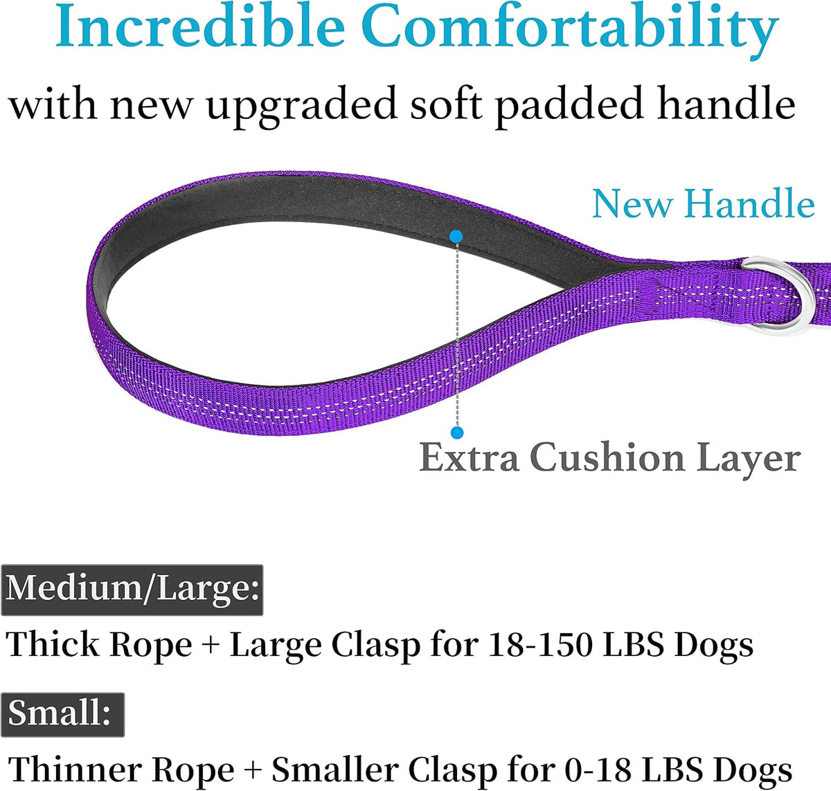 iYoPets Long Dog Leash for Obedience Recall Training - Great for Training, Play, Camping, or Backyard