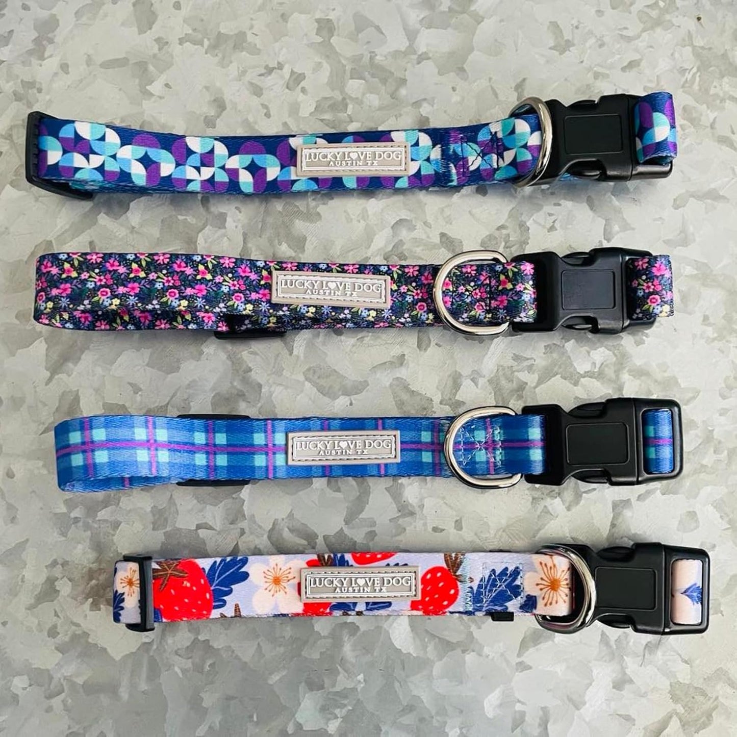 Lucky Love Dog - Adjustable Dog Collar with Easy Click Buckle for Small Dogs, Durable, & Comfortable for Male & Female Dogs, Pet Collar for Puppies & Adult Ones - Jasper, Small