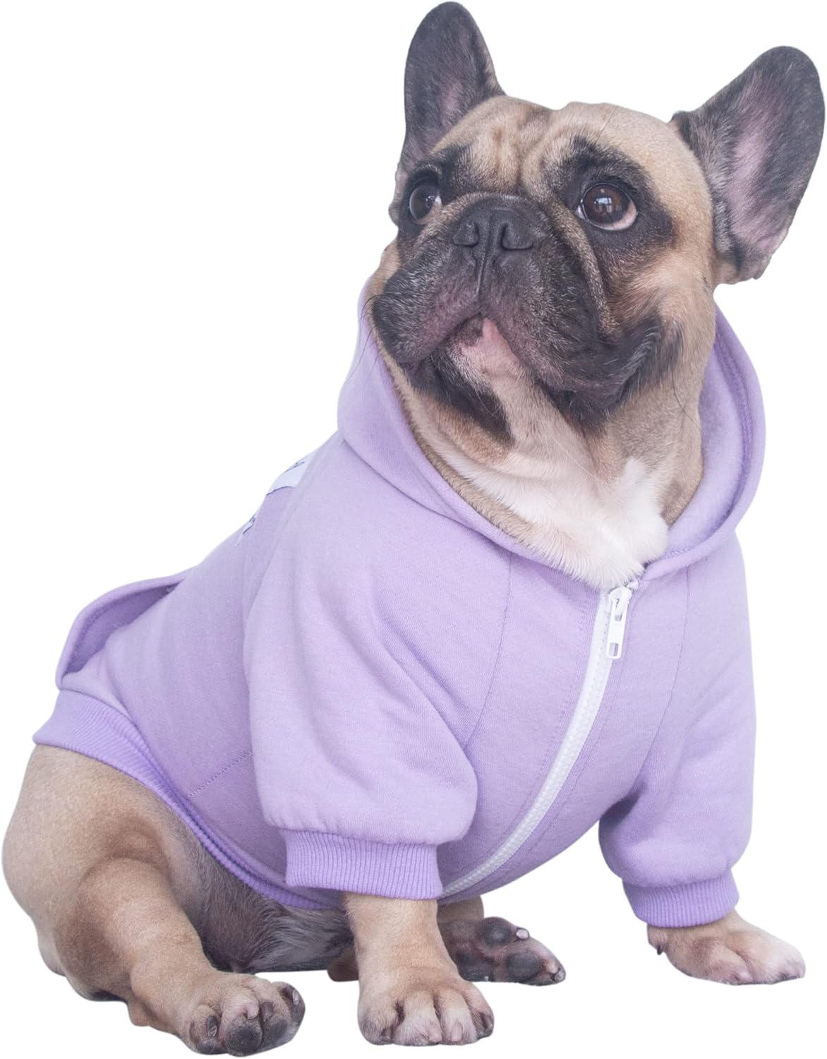 iChoue Pet Clothes Dog Hoodie Hooded Full-Zip Sweatshirt