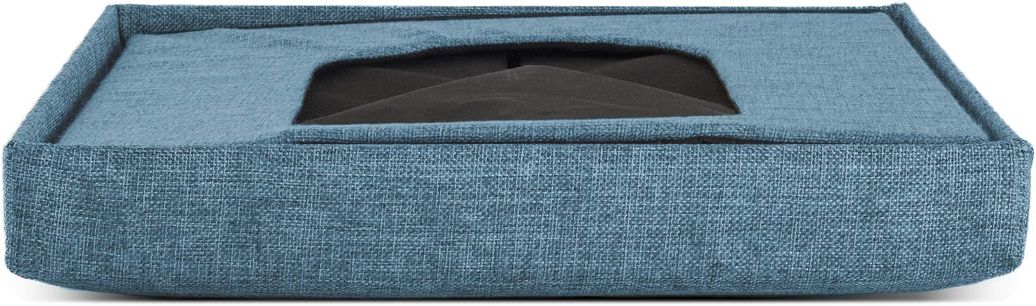 Furhaven Pet House for Cats, Kittens, and Small Dogs - Ottoman Footstool Dog House and Storage, Felt Cubby Cat Bed House, and More