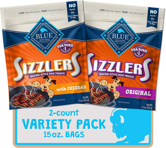 Blue Buffalo Sizzlers Natural Bacon-Style Soft-Moist Dog Treats
