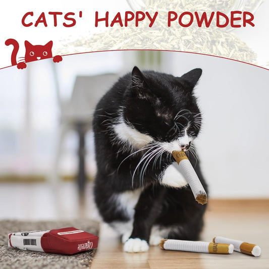 3 Pack Catnip Toys for Cats, Funny Cat Toys Filled with 100% Pure Organic Catnip, Safe Kitten Teething Chew and Kicker Toys, Stress Relieving Fun for Indoor Cats,red