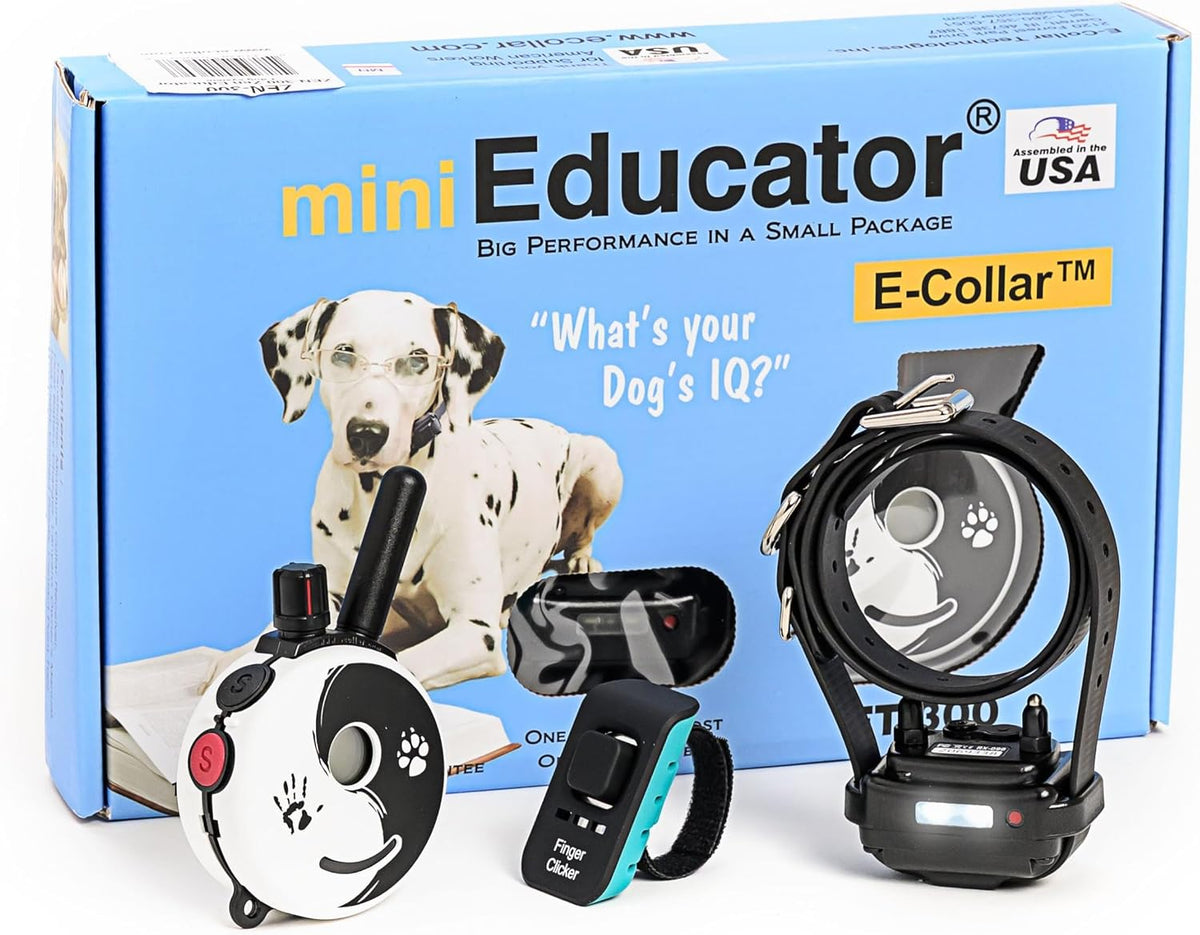 E-Collar Mini Educator ET-300 Remote Dog Training Collar, ZEN | 1/2 Mile Range, Waterproof & Rechargeable, 100 Levels + Vibration + Tone + Light, For 1 Dog Small to Medium