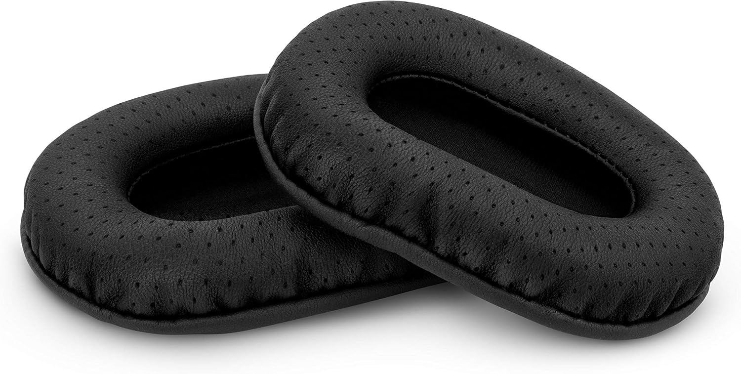 Brainwavz Perforated Replacement Earpads for Sony MDR 7506, V6 & CD900ST with Memory Foam Ear Pad & Suitable for Other On Ear Headphones (Black)