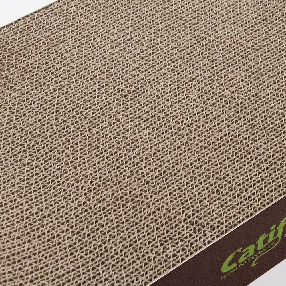 Best Pet Supplies Catify Cat Scratcher, Fun Interactive Scratchers, Posts, Poles, Claw Safe, Furniture Saver Indoor Play Support Natural Cat Behaviors Heavy Duty - Lounger I